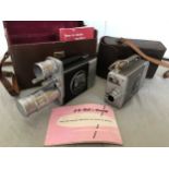 Two Bell & Howell 16mm Autoload cine cameras,