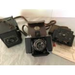 Three vintage cameras,