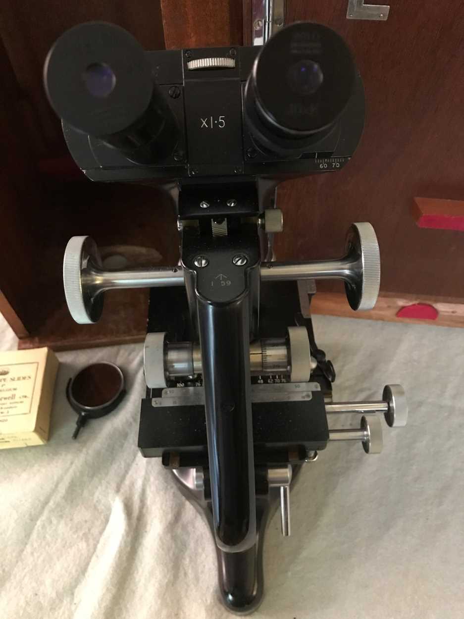 Watson Bactil binocular microscope, - Image 2 of 2