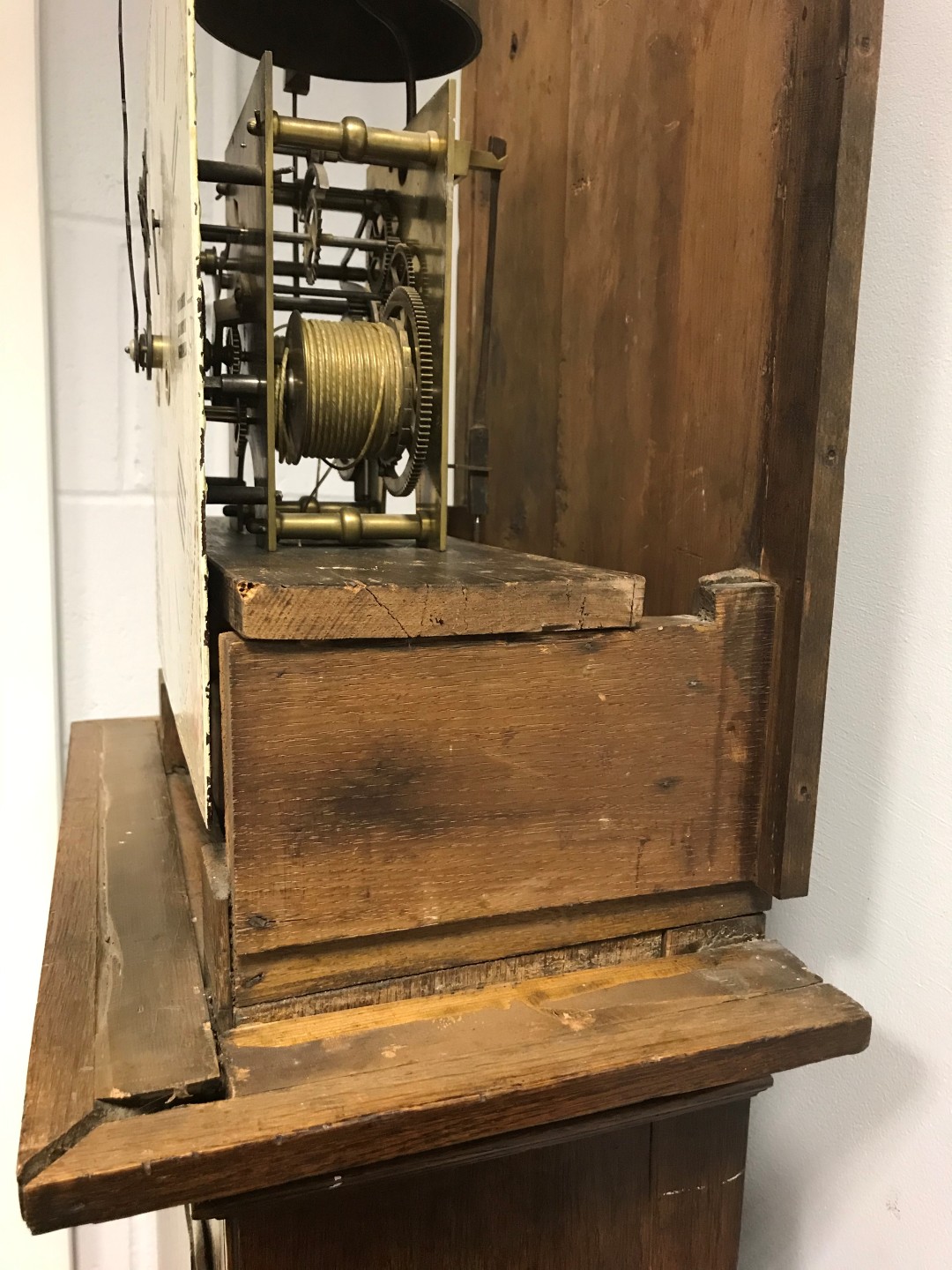 A George III oak longcase clock, - Image 4 of 4