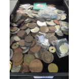 A quantity of pre-decimal UK and World coinage, to include George V & Victoria Florin and Half-