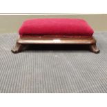 A small Victorian footstool 15 x 45 x 35cm