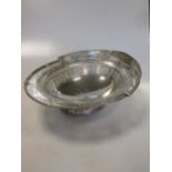 A Victorian silver swing handled and pierced bread basket, 21.7ozt