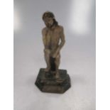 A small carved figure of Christ