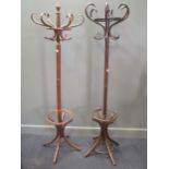 A near pair of Thonet style hat stands (2)