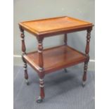 A Victorian mahogany whatnot table 70 x 61 x 45cm