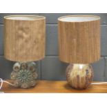 Two Bernard Rooke lamp bases