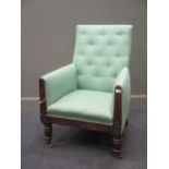 A William IV library armchair
