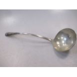 An Elkington silver soup ladle, 20th century, 7.9ozt