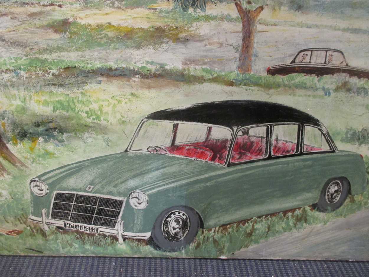 A 1960s collage painting - Image 2 of 3