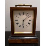 A French 19th century rosewood mantel timepiece,