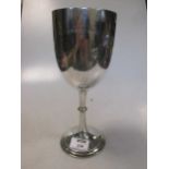 A large silver goblet/trophy, 8.6ozt