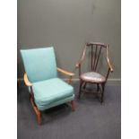 An ercol armchair together with arm chair (2)