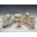 10 Emma Bridgewater mugs together with a Branksome pottery tea service