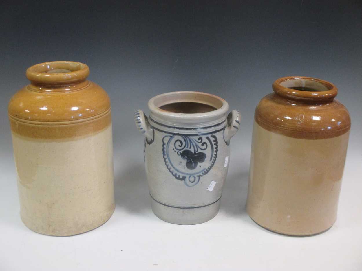 A quantity of stoneware pots and bottles and a group of English pudding bowls - Image 2 of 6