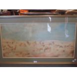 A watercolour of African wildlife, signed lower right Johanasburg? 1915