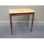 A rectangular mahogany hall table 72 x 77 x 46cm