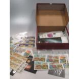 Modern UK postage stamps. Collection unused stamps, mainly 1st class, many in blocks, total face