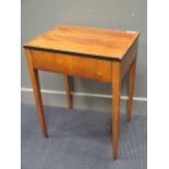 A 19th century mahogany side table, the frieze fitted with one long drawer 72 x 58 x 42cm