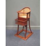 Mahogany child's high chair