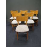 A set of six Danish chairs