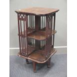 A Revolving bookcase 91 x 48 x 48cm