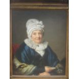 English School (19th century) Portrait of a seated lady, oil on canvas, 73 x 61cm