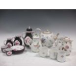 A Nymphenburg coffee set for two, a Meissen teapot and various items of Vienna tea ware qty