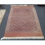 A Soumak rug with geometric design 349 x 214cm