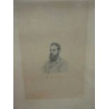 W G Grace portrait etching