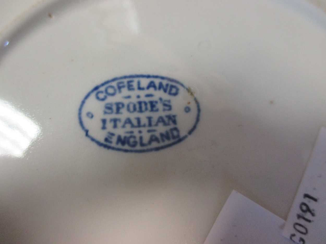 A Copeland Spode blue and white jug and bowl, a Sunderland lustre bowl printed with a view of the - Image 2 of 4