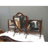 Three mahogany toilet mirrors