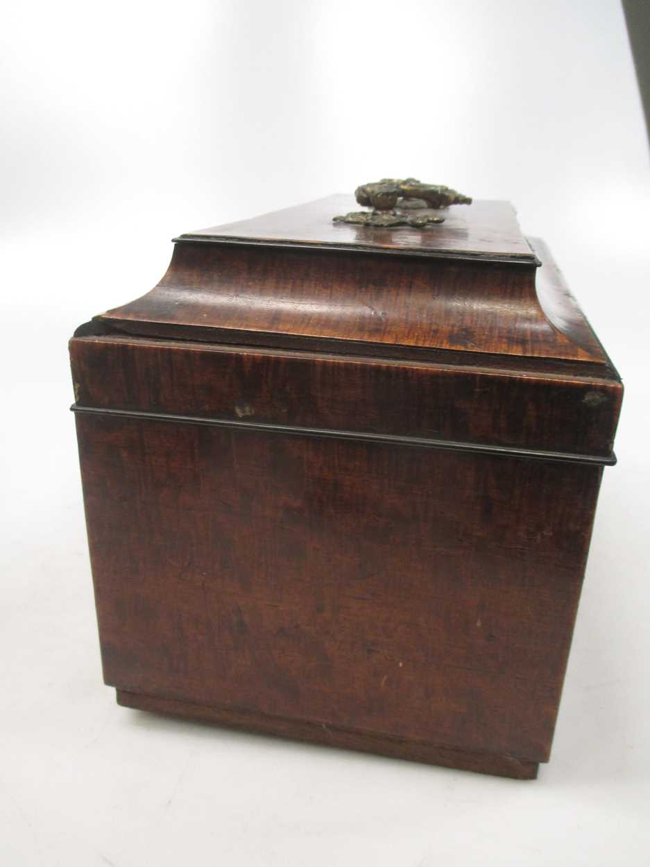 George III satinwood tea caddy, - Image 6 of 6