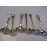 A collection of 6 Victorian silver sifting spoons (6)