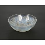 Dauphins, an R. Lalique opalescent glass bowl,