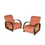 Alvar Aalto for Heal's, a pair of bentwood lounge chairs,