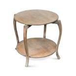 An Art Deco pale oak occasional table,