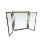 A Rowley Gallery painted triptych dressing table mirror,