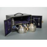 Dr Christopher Dresser for Hukin & Heath, an electroplate picnic set,