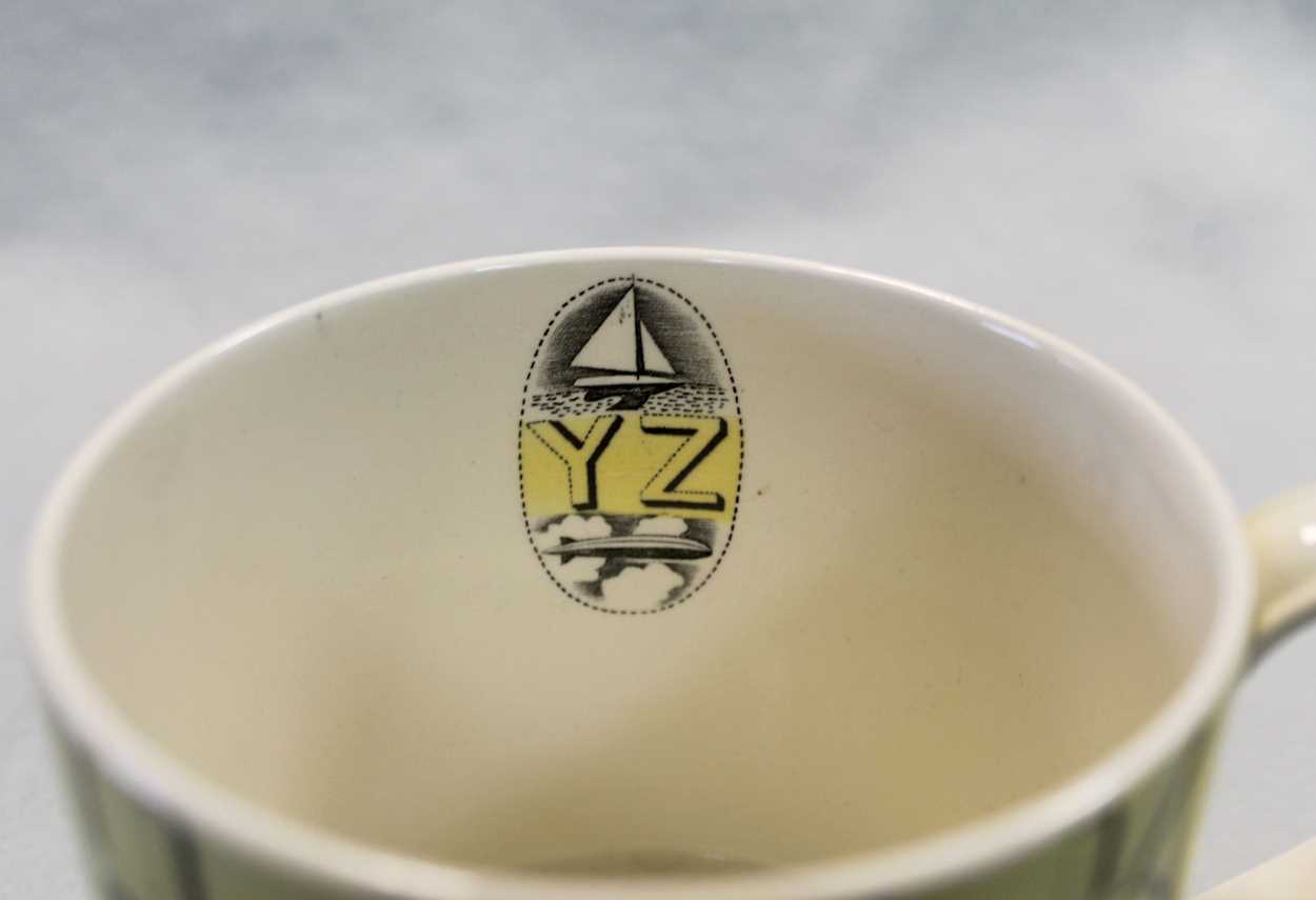 Eric Ravilious for Wedgwood, an Alphabet tankard, - Image 3 of 4