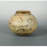 In the manner of William Staite Murray, a stoneware vase,