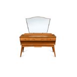 Alfred Cox, a satin walnut dressing table and wardrobe,