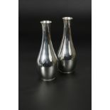 David Andersen, a pair of Norwegian metalwares specimen vases,