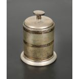 A silver cigarette dispenser by J. Collyer Ltd.,