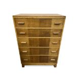 A Heal's oak chest of drawers, circa 1930s,
