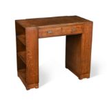 A Heal's Art Deco oak desk,