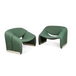Pierre Paulin, a pair of model F598 'Groovy' lounge chairs,