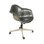 Charles & Ray Eames, a PACC fibreglass shell swivel armchair,