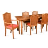 Paul Matt for Brynmawr, a set of six oak dining chairs,