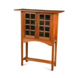 After George Walton, an Arts & Crafts glazed oak 'Holland' style cabinet,